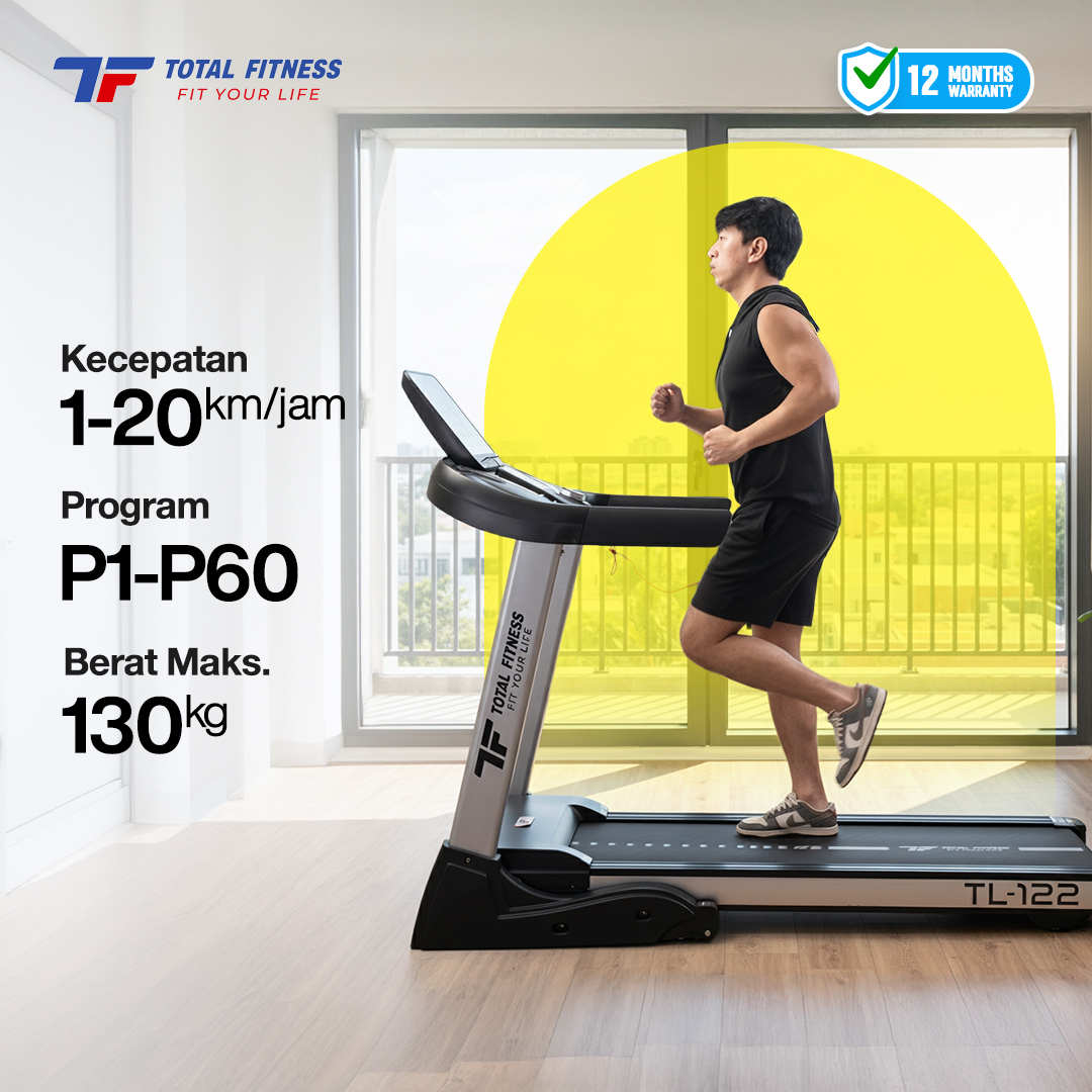 Home Big Treadmill Auto Incline DC 3 HP TL-122 - Image 4
