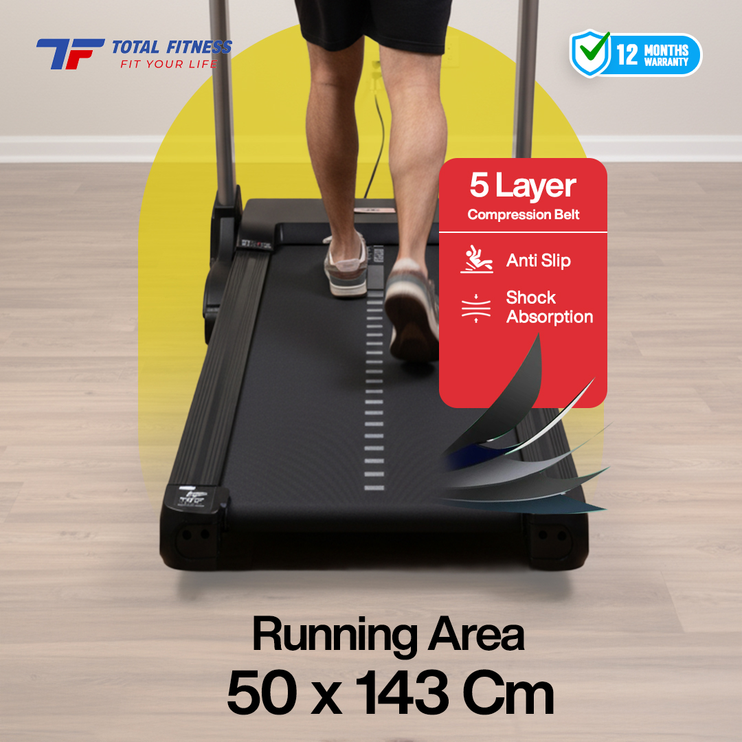 Home Big Treadmill Auto Incline DC 3 HP TL-122 - Image 6