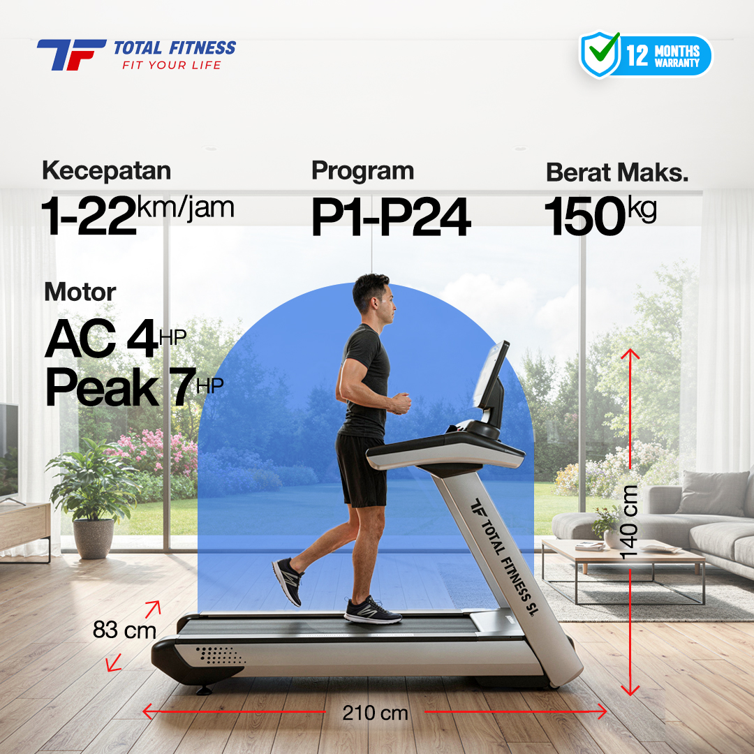 Commercial Treadmill Auto Incline AC 4 HP TL-88AC - Image 2
