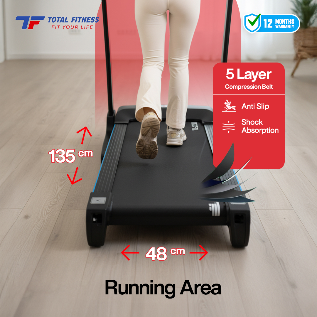 Home Big Treadmill Auto Incline DC 3 HP TL-170 - Image 4