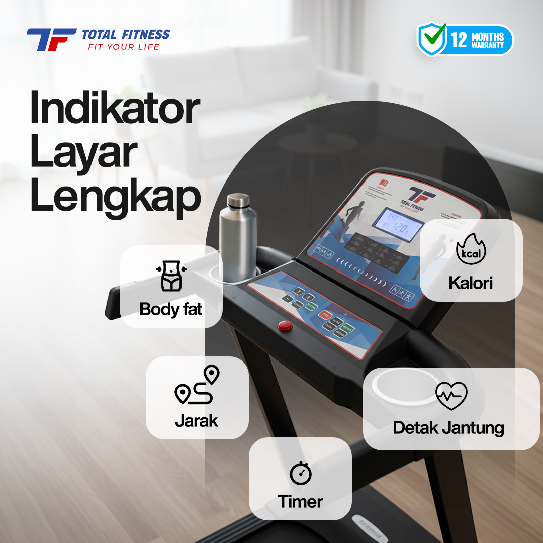 Home Treadmill Manual Incline DC 1.5 HP TL-607 + Massage - Image 4