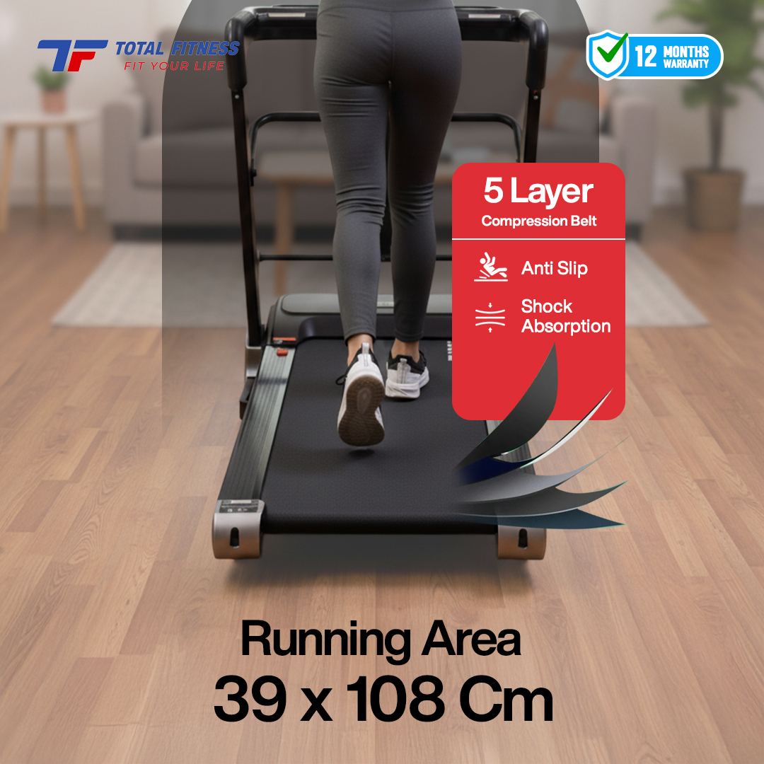 Home Treadmill Manual Incline DC 1.5 HP TL-607 + Massage - Image 6