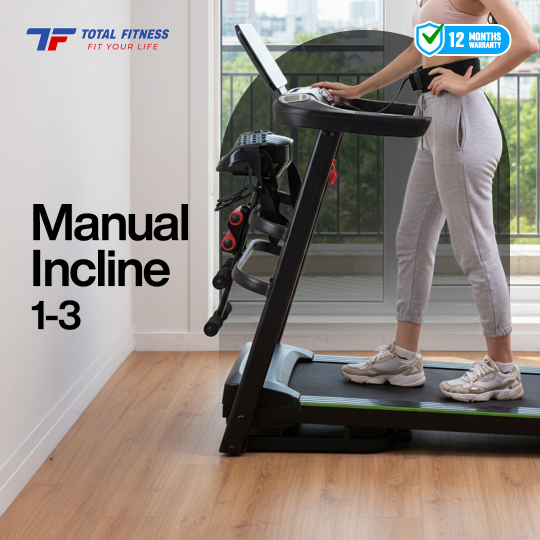Home Treadmill Manual Incline DC 1.5 HP TL-625 + Massage - Image 6