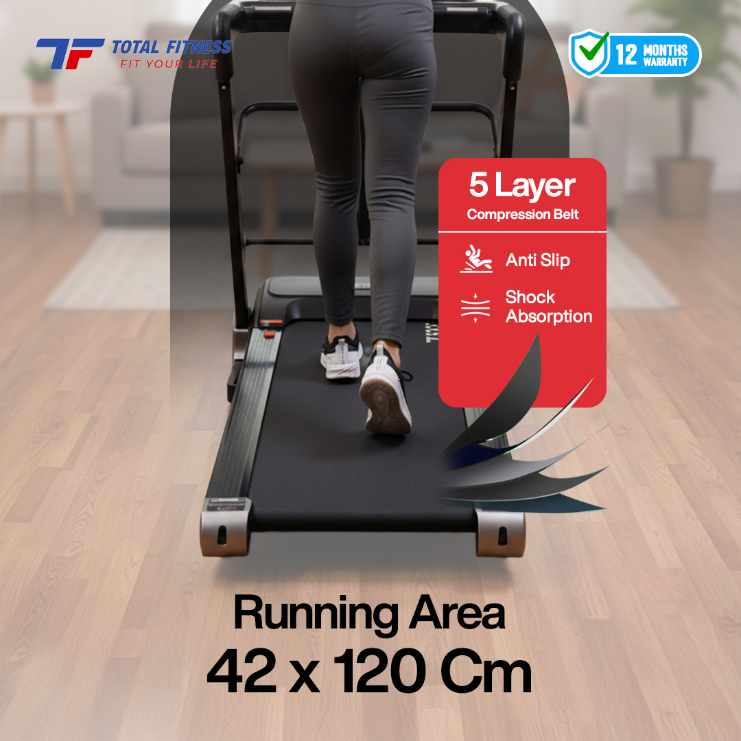 Home Treadmill Manual Incline DC 1.5 HP TL-625 + Massage - Image 7